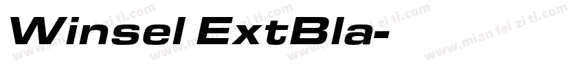 Winsel ExtBla字体转换